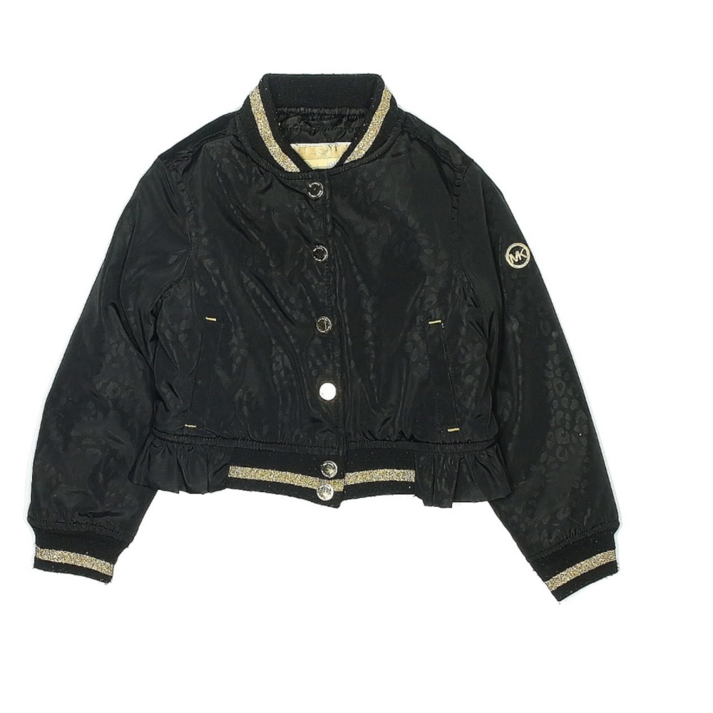 Michael Kors Black Jacket with Gold Details